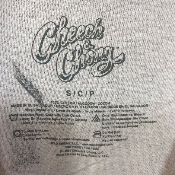 Cheech & Chong California Dreaming Chilling In California Republic Flag Long Sle - Picture 4 of 4